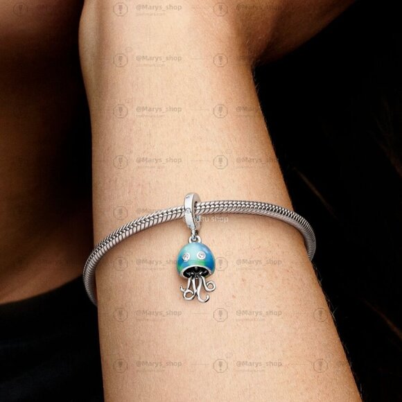 Pandora Color-changing Jellyfish Dangle Charm - Picture 2 of 2